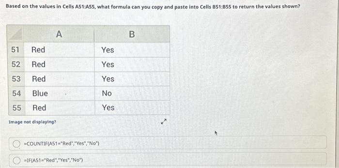 Returned formula