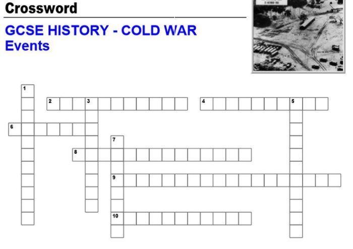 The cold war crossword puzzle answers