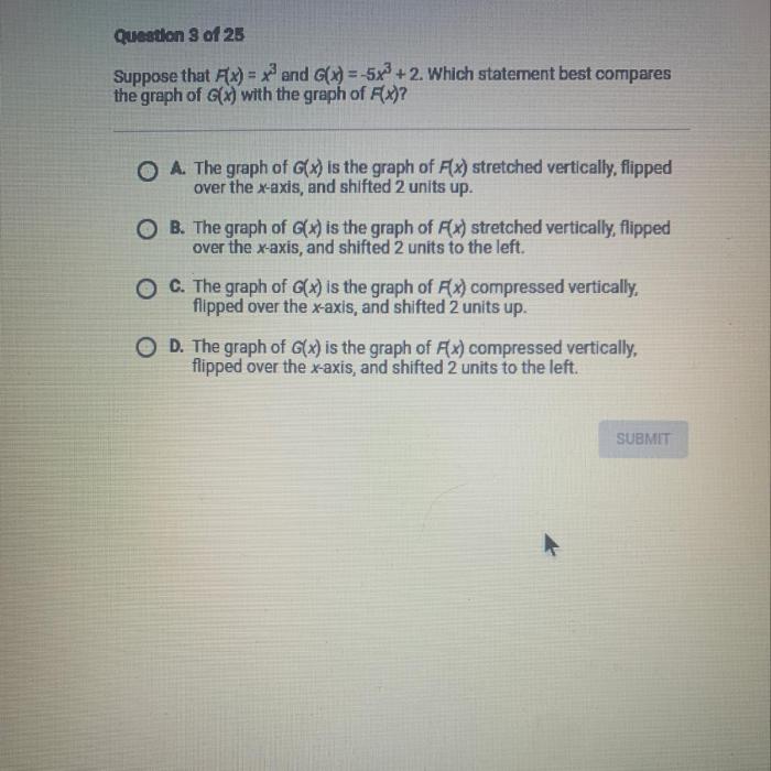 Compares statement suppose 2x2